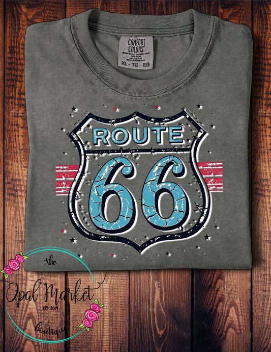 Route 66 Vintage Design Tee