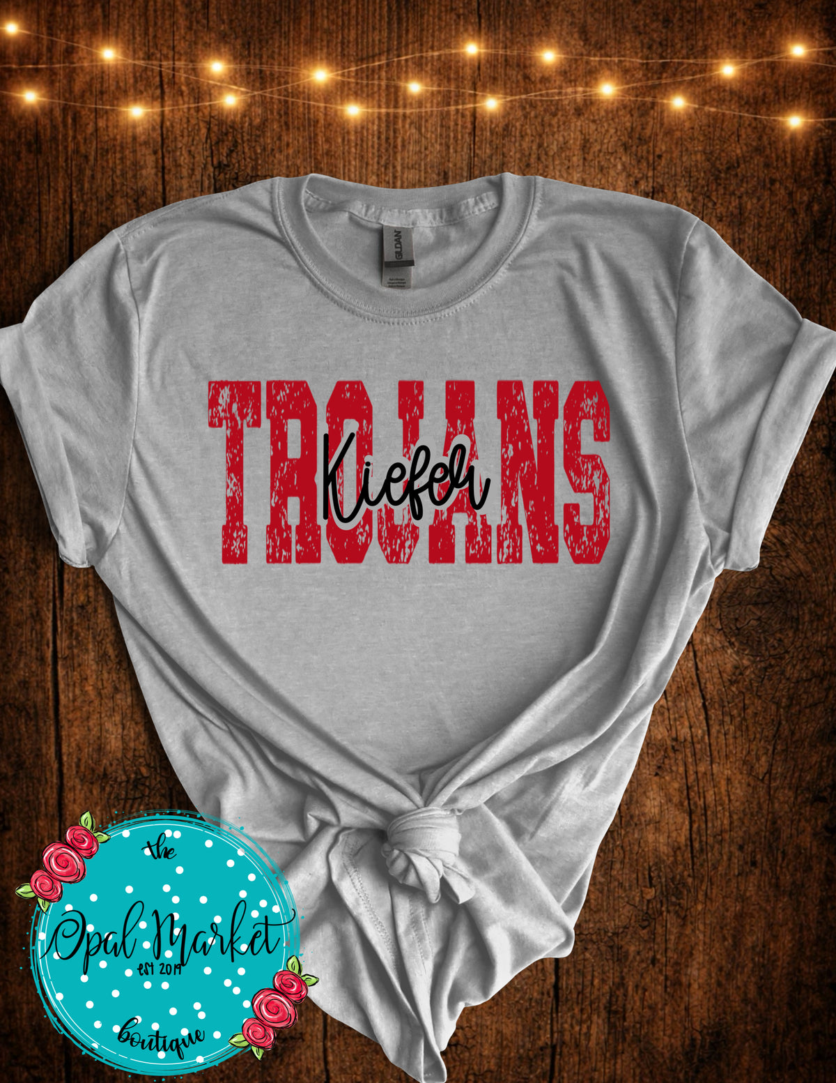 Kiefer Trojans Vintage Varsity Tee 2