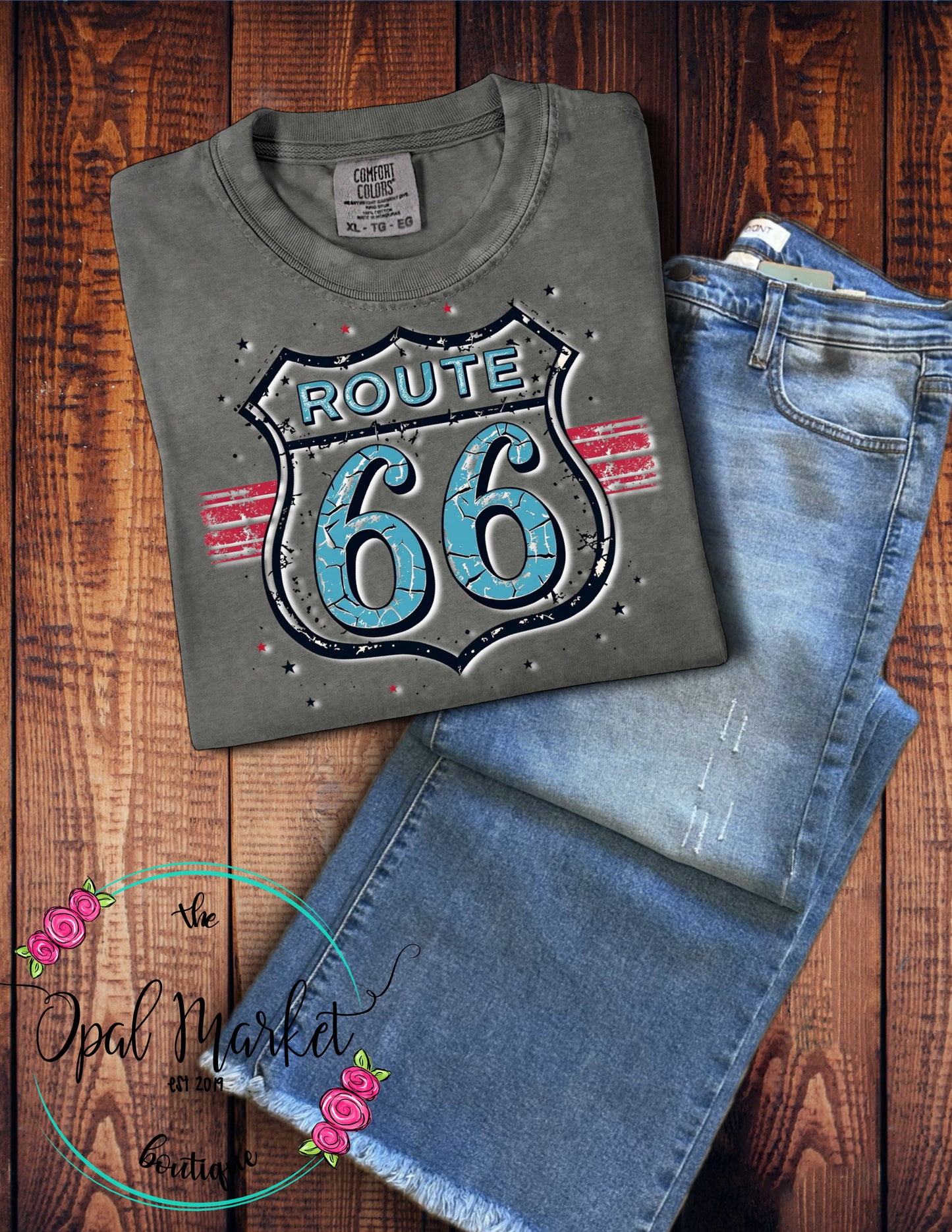 Route 66 Vintage Design Tee