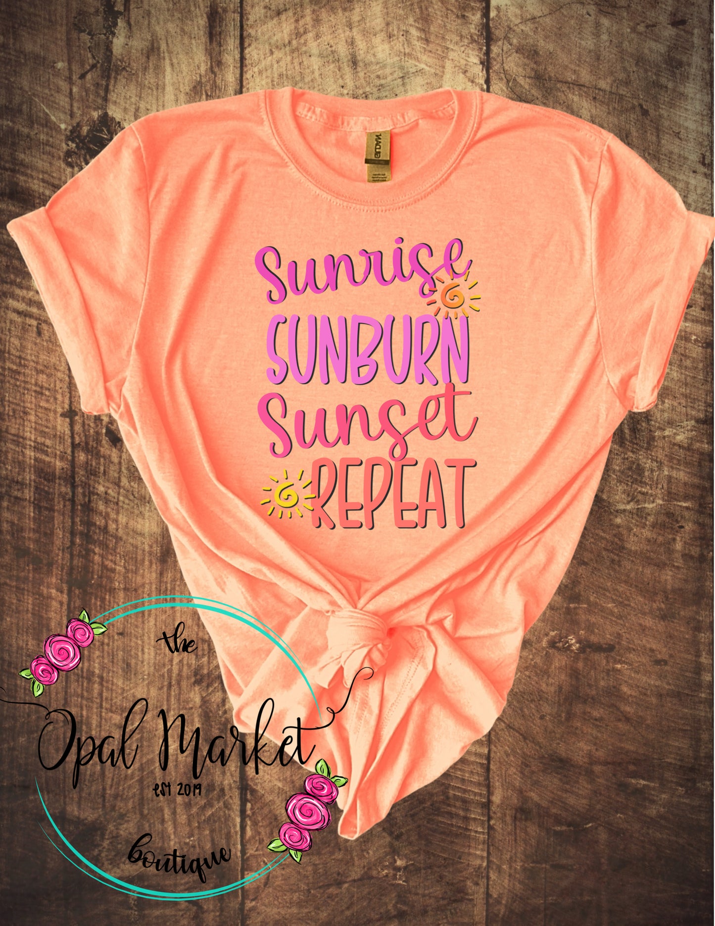 Sunrise Sunburn Sunset Tee