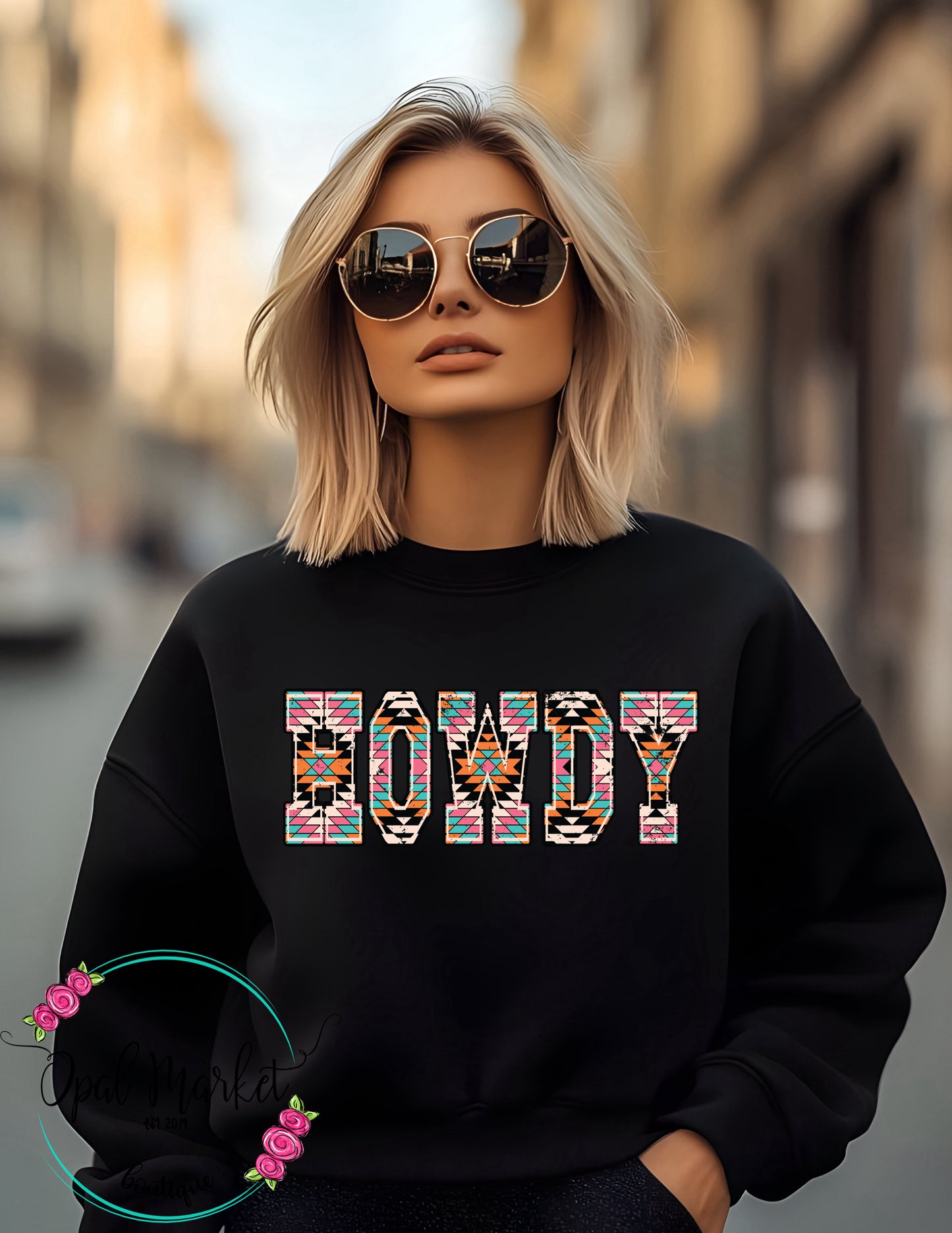 Howdy Aztec Sweatshirt