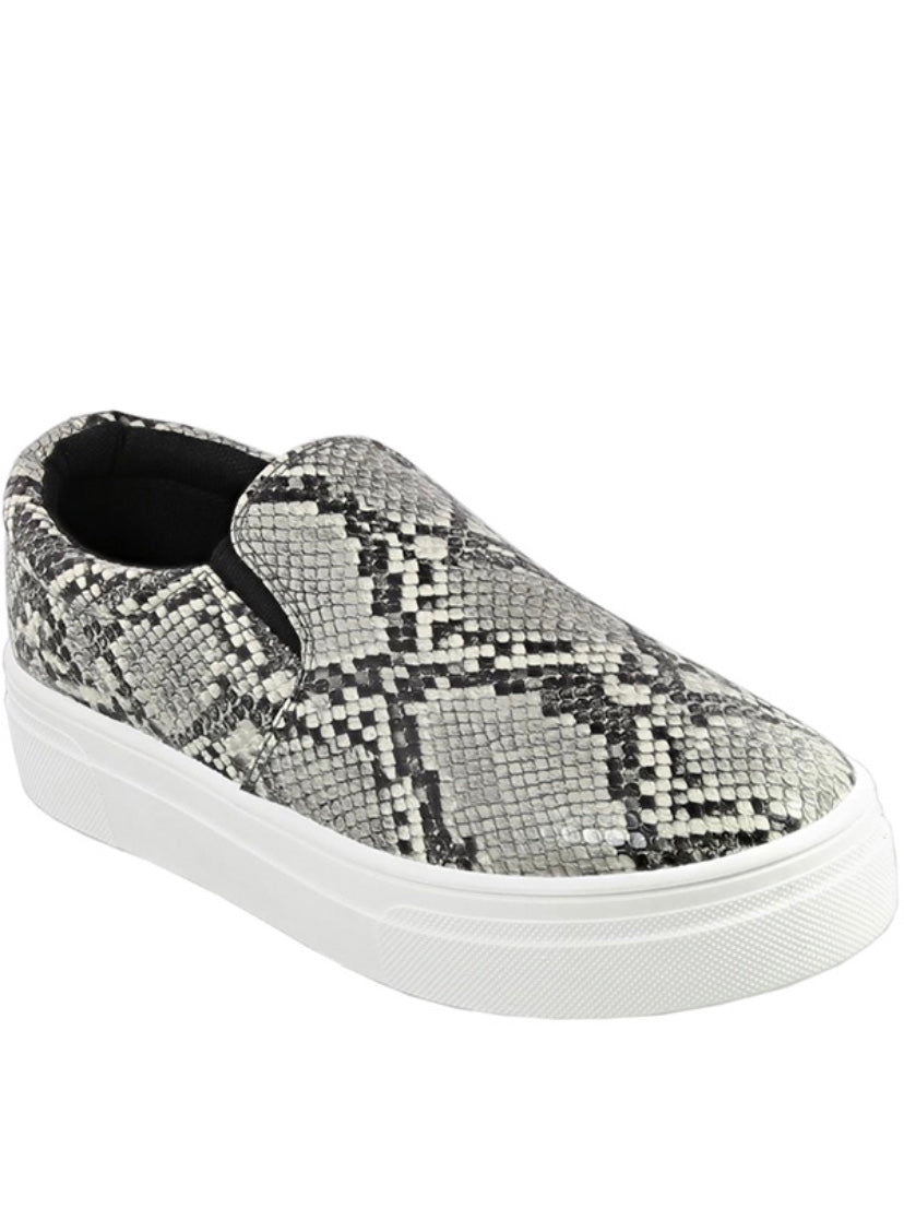 Slip On Snakeskin Sneaker