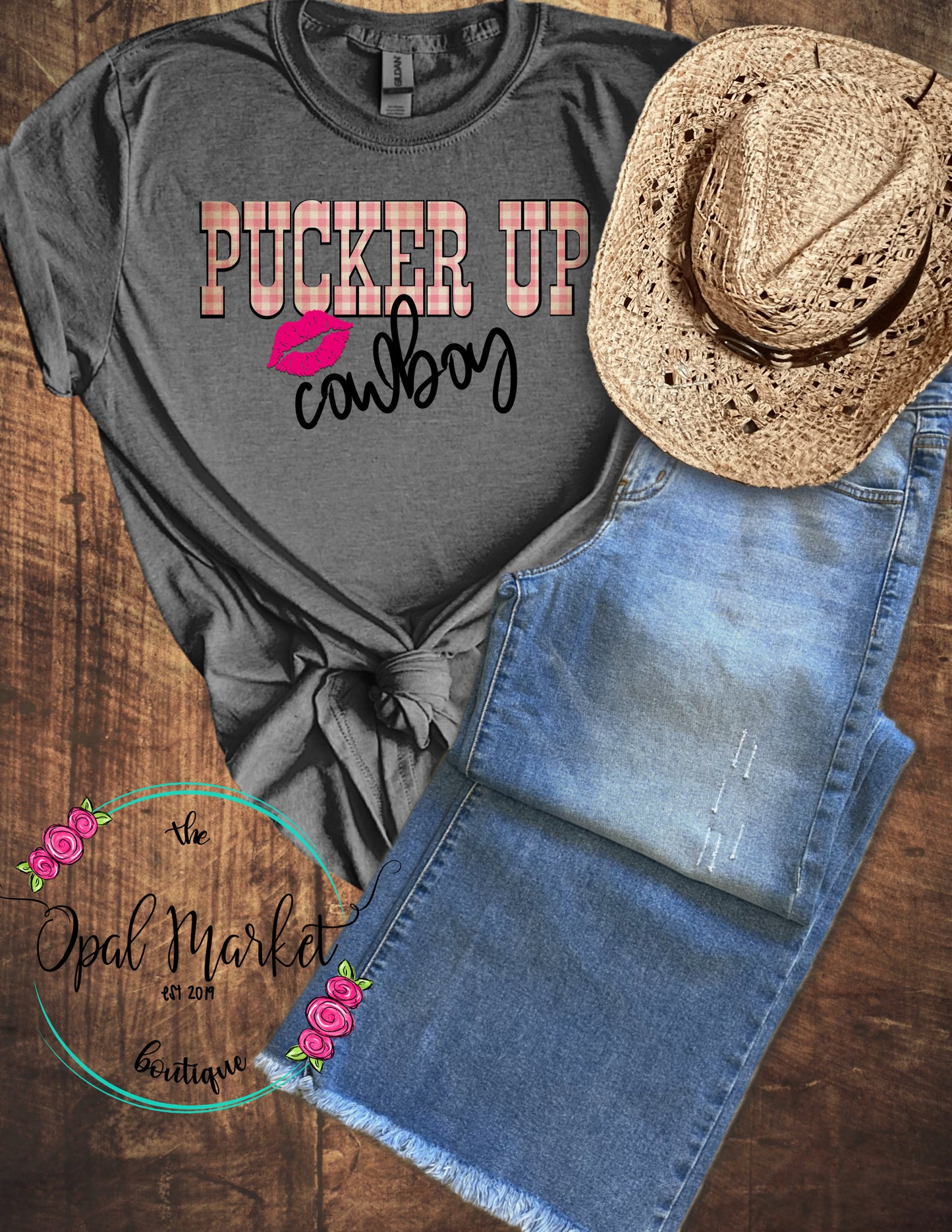 Pucker Up Cowboy Tee