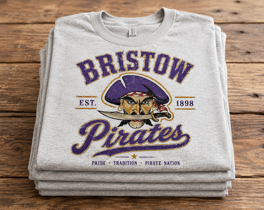 Bristow Pirates Vintage Varsity Tee 3