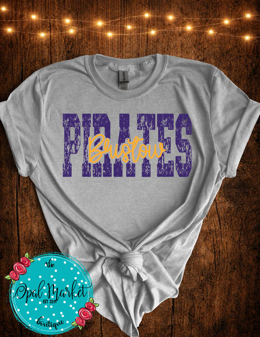 Bristow Pirates Vintage Varsity Tee 2