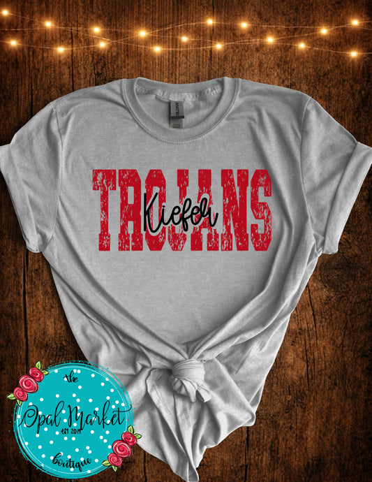 Kiefer Trojans Vintage Varsity Tee 2
