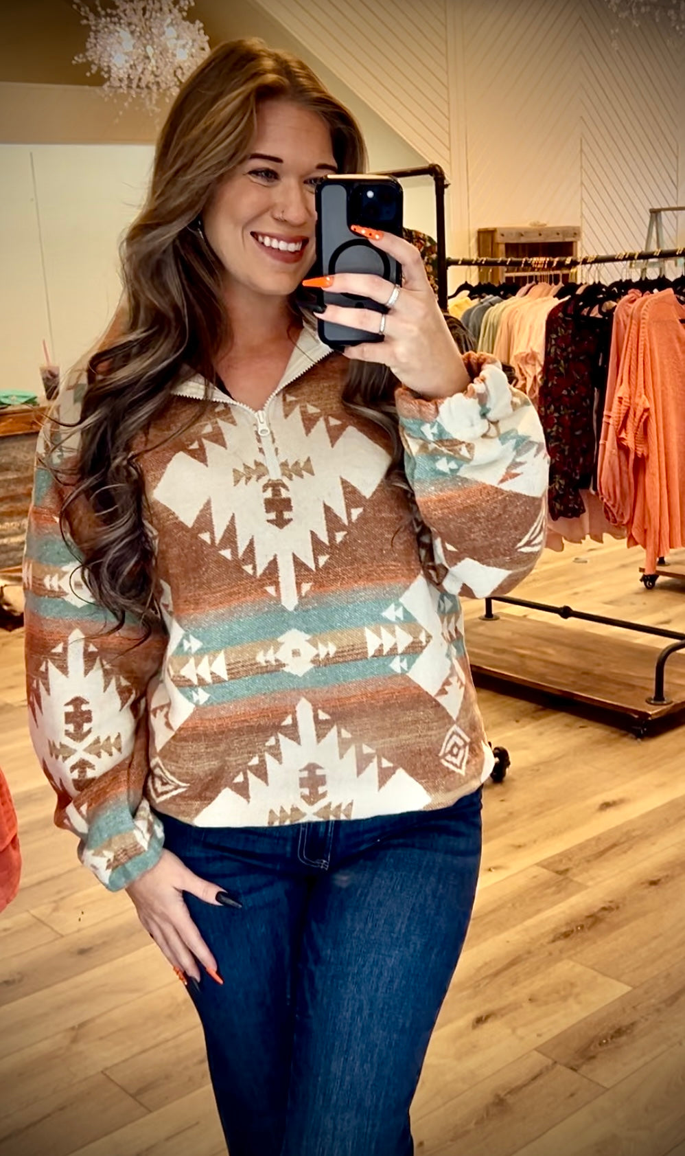 Aztec Half Zip Jacket