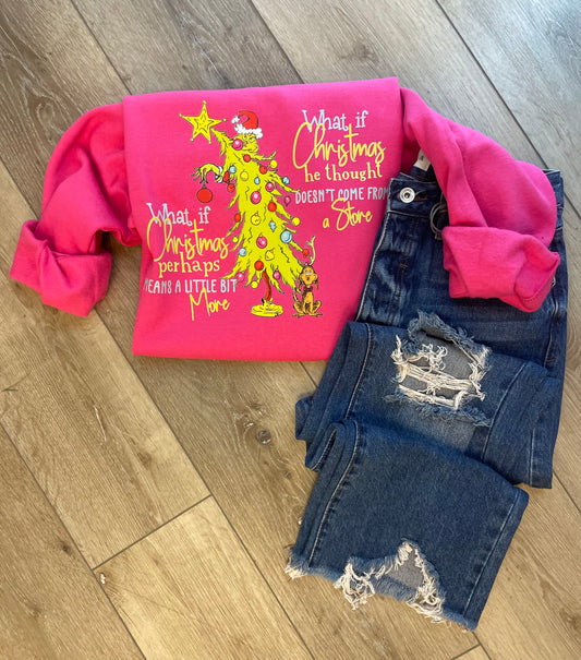 Pink Grinch Sweatshirt